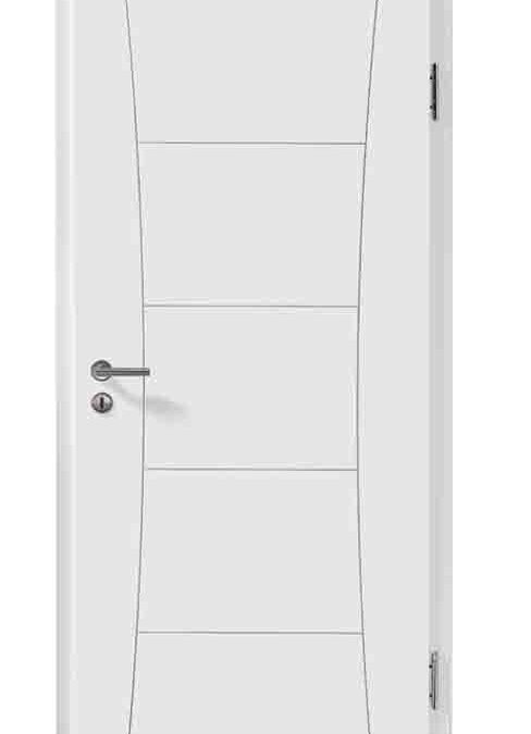 Porte blanche avec gravure ou inserts Erstein 15