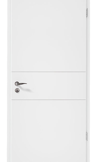Porte blanche avec gravure ou inserts Obernai 32