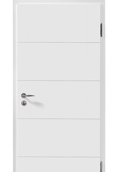 Porte blanche avec gravure ou inserts Lingolsheim 26