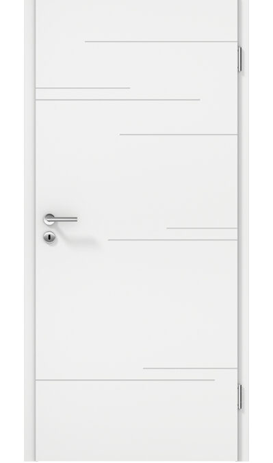 Porte blanche avec gravure ou inserts Erstein 27