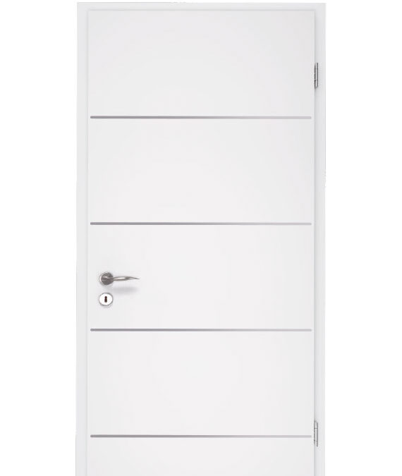 Porte blanche avec gravure ou inserts Obernai 8