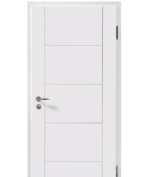 Porte blanche avec gravure ou inserts Bischwiller 33