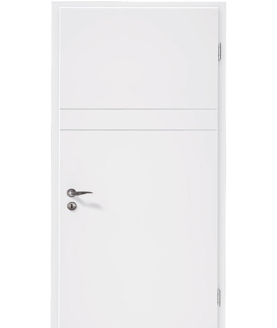 Porte blanche avec gravure ou inserts Erstein 39
